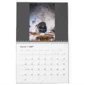Aangepaste treinkalender kalender (Jan 2027)