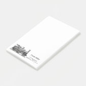 Aangepaste  treinmotor post-it® notes (Schuin)