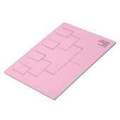 Aangepaste trekkingsjabloon voor toernooien voor 8 notitieblok (Schuin)