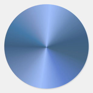 Aangepaste trendy elegante blauwe kleur blanco Sja Ronde Sticker