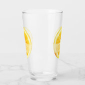 AANGEPASTE TRENDY GEEL KUSTMATIGE LEMON FRUIT CUST GLAS (Links)