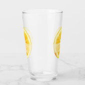 AANGEPASTE TRENDY GEEL KUSTMATIGE LEMON FRUIT CUST GLAS (Rechts)
