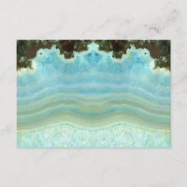 Aangepaste Trendy Girly Aqua Blue Crystal Party RS RSVP Kaartje