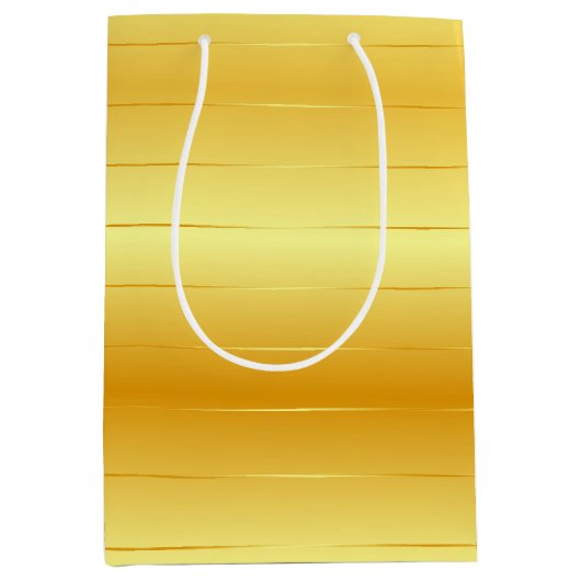 Aangepaste Trendy Gold-look elegant moderne Sjablo Medium Cadeauzakje (Voorkant)