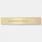 Aangepaste Trendy Gold-Sjabloon voor buitendeurmer Deurbordje (Voorkant)