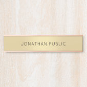 Aangepaste Trendy Gold-Sjabloon voor buitendeurmer Deurbordje (Voorkant)