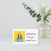 Aangepaste Trendy Influencer Social Media Browser Visitekaartje (Staand voorkant)