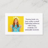 Aangepaste Trendy Influencer Social Media Browser Visitekaartje (Voorkant)