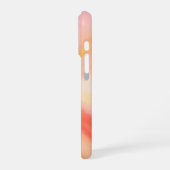 Aangepaste trendy mode licht roze geel tie-dye iPhone hoesje (Linkerkant)