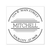 Aangepaste Trendy Modern Chic Simple Art Deco Moti Zelfinktende Stempel (Design)