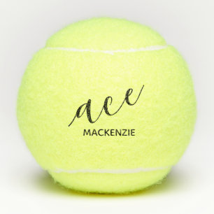 Aangepaste Trendy Moderne Initialen ACE Tennisballen