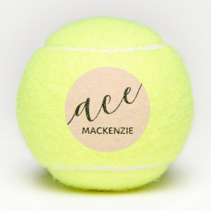 Aangepaste Trendy Moderne Initialen ACE Tennisballen