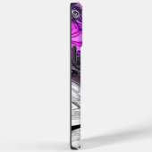 Aangepaste Trendy Paars- en Silver Floral Butterfl Case-Mate iPhone Case (Achterkant / Rechts)