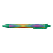 Aangepaste Trendy regenboogkleuren kleurige Sjablo Blauwe Inkt Pen (Bodem)