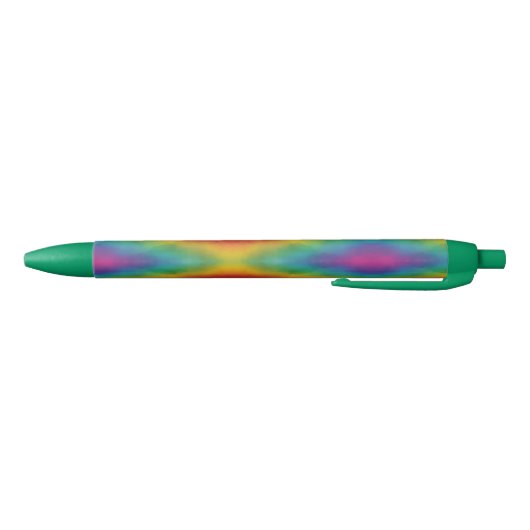 Aangepaste Trendy regenboogkleuren kleurige Sjablo Blauwe Inkt Pen (Bodem)