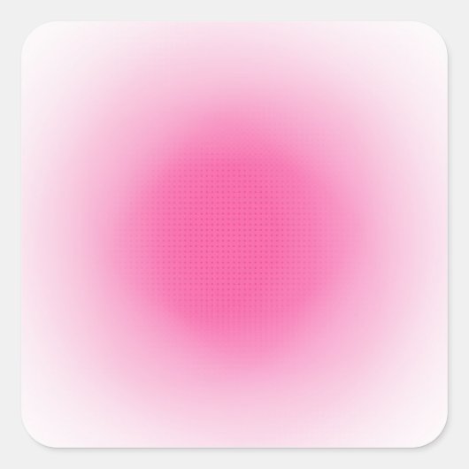 Aangepaste trendy roze en witte lege sjabloon vierkante sticker (Voorkant)