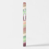 Aangepaste Trendy Spring Colors Waterverf Art Stri iPhone Hoesje (Linkerkant)