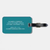 Aangepaste trendy Stripe van speciale meisjes Bagagelabel (Achterkant horizontaal)