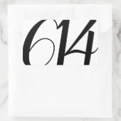 Aangepaste Trendy Trouwdatum Kaars voor Trouwdeel Rechthoekige Sticker (Tas)