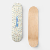 Aangepaste Trendy  Wildflower Pattern Persoonlijk Skateboard (Voorkant)