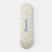 Aangepaste Trendy  Wildflower Pattern Persoonlijk Skateboard (Voorkant)