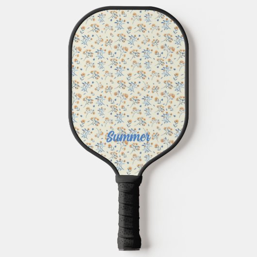Aangepaste Trendy  Wildflower Pattern Pickleball Paddle (Voorkant)