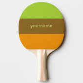Aangepaste Tri-Color ping pong paddle Tafeltennisbatje (Achterkant)