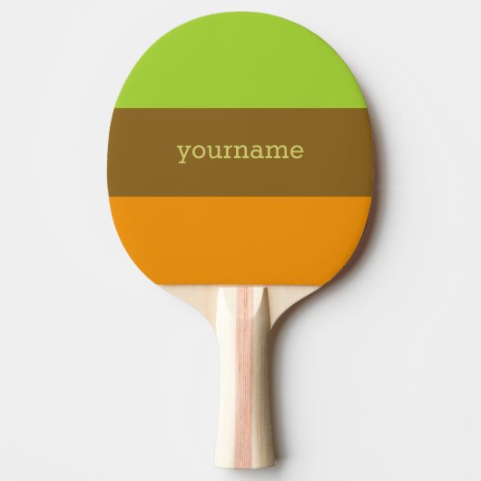 Aangepaste Tri-Color ping pong paddle Tafeltennisbatje (Voorkant)