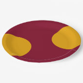 Aangepaste Tri-Gold Maroon Party Bord (Gekanteld)