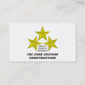 Aangepaste Tri Star-bouwproduct(en) Visitekaartje (Achterkant)