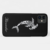 Aangepaste Tribale Hamerhaai Illustratie Case-Mate iPhone Case (Achterkant (horizontaal))