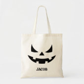 Aangepaste Trick or treat Halloween Canvas tas voo (Voorkant)