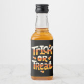 Aangepaste Trick or treat Halloween Likeurfles Etiket (Voorkant)