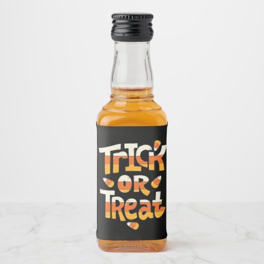Aangepaste Trick or treat Halloween Likeurfles Etiket (Voorkant)
