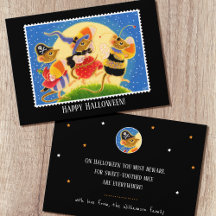 Aangepaste Trick or treat Halloween Mice Flat