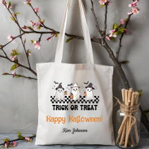Aangepaste Trick or treat Halloween Snoep Canvas t