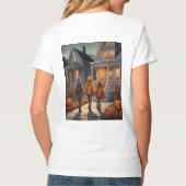 Aangepaste Trick or treat Halloween T-shirt (Achterkant)