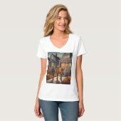 Aangepaste Trick or treat Halloween T-shirt (Voorkant volledig)