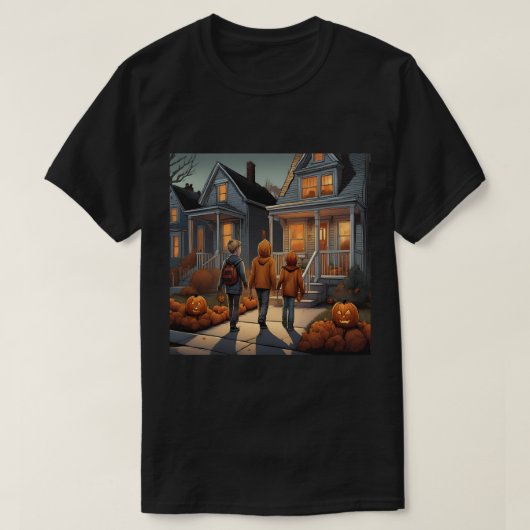 Aangepaste Trick or treat Halloween T-shirt (Design voorkant)