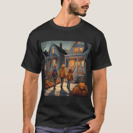 Aangepaste Trick or treat Halloween T-shirt