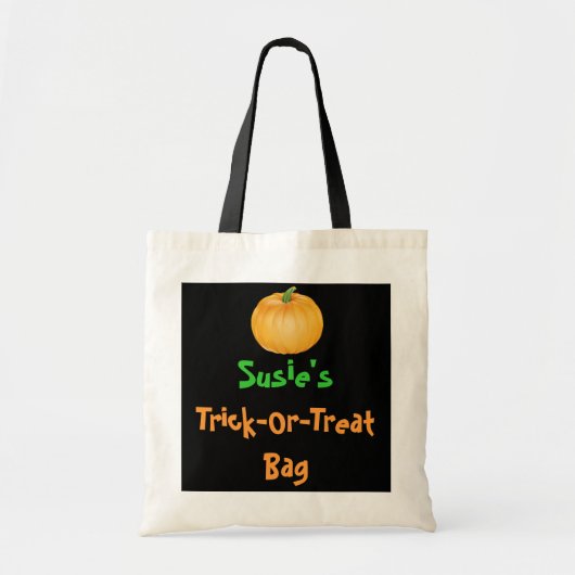Aangepaste Trick or treat zakken Tote Bag (Voorkant)