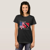 Aangepaste Trinidad Verenigde Staten Amerikaanse v T-shirt (Voorkant volledig)