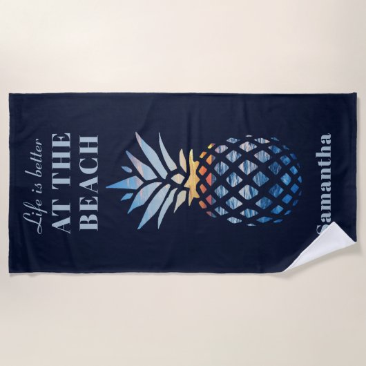 Aangepaste troepenvariatie voor tropische batches strandlaken (Voorkant)