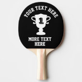 Aangepaste trofee pingpongpaddle voor tafeltennis tafeltennisbatje (Voorkant)