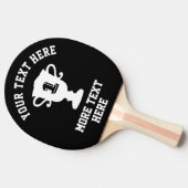 Aangepaste trofee pingpongpaddle voor tafeltennis tafeltennisbatje (Zijkant)