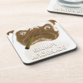 Aangepaste trommel AFICIONADO Puggy Cigar Bier Onderzetter (Linkerzijde)