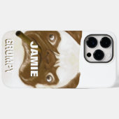 Aangepaste trommel AFICIONADO Puggy Cigar Case-Mate iPhone Case (Achterkant (horizontaal))