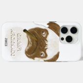 Aangepaste trommel AFICIONADO Puggy Cigar Case-Mate iPhone Case (Achterkant (horizontaal))