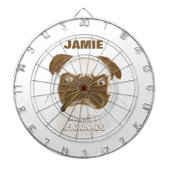 Aangepaste trommel AFICIONADO Puggy Cigar Dartbord (Voorkant)