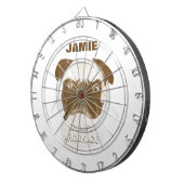 Aangepaste trommel AFICIONADO Puggy Cigar Dartbord (Voorkant Rechts)